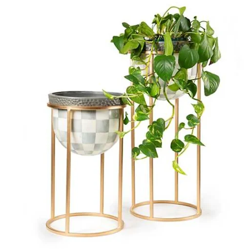 Sterling Check Tall Plant Stand