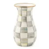 Sterling Check Tall Vase