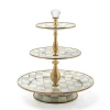 Sterling Check Three Tier Sweet Stand