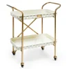 Sterling Check 2-Tier Kitchen Cart