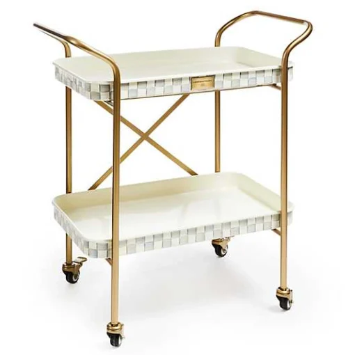 Sterling Check 2-Tier Kitchen Cart