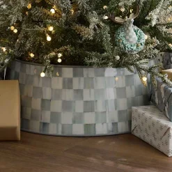 Sterling Check Tree Collar
