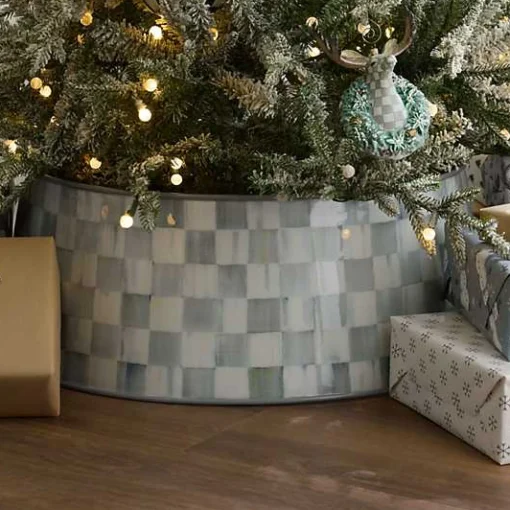 Sterling Check Tree Collar