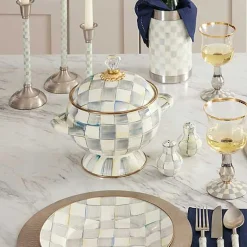 Sterling Check Tureen