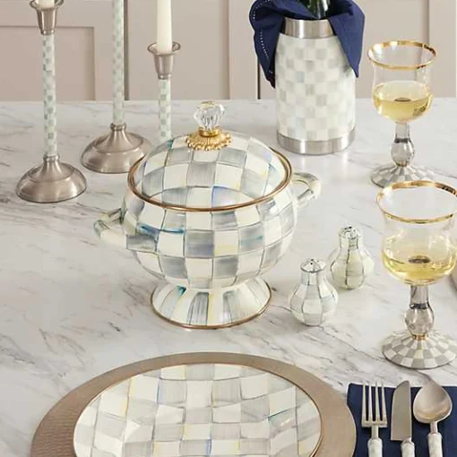 Sterling Check Tureen
