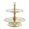 Sterling Check Two Tier Sweet Stand
