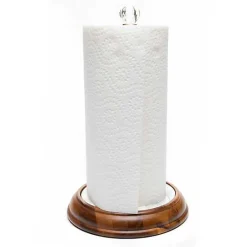 Sterling Check Wood Paper Towel Holder