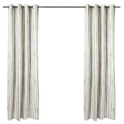 Sterling Stripe Grommet Top Curtain Panel