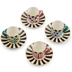 Sweetheart Espresso Cup  Saucer, Set of 4