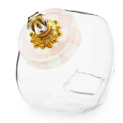 Sweets Jar with Rosy Check Enamel Lid