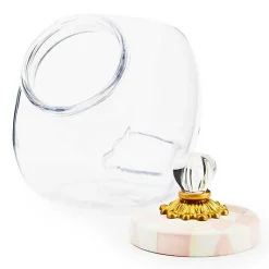 Sweets Jar with Rosy Check Enamel Lid