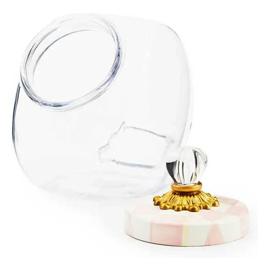 Sweets Jar with Rosy Check Enamel Lid