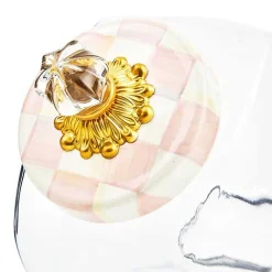 Sweets Jar with Rosy Check Enamel Lid