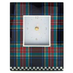 Tartan Black Carriage Clock