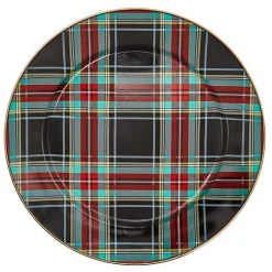 Tartan Black Charger