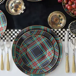 Tartan Black Charger