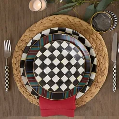 Tartan Black Dinner Plate