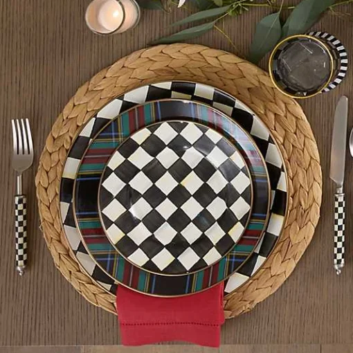 Tartan Black Dinner Plate