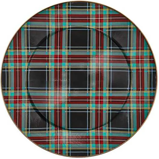Tartan Black Serving Platter