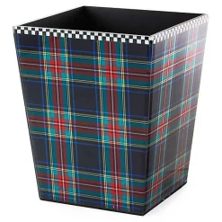 Tartan Black Waste Bin