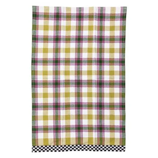Tartan Check Assorted Woven Dish Towels, Set of 3
