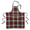 Tartan Check Woven Apron