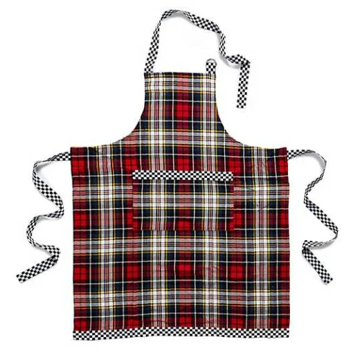 Tartan Check Woven Apron