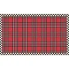 Tartan Red 3' x 5' Floor Mat