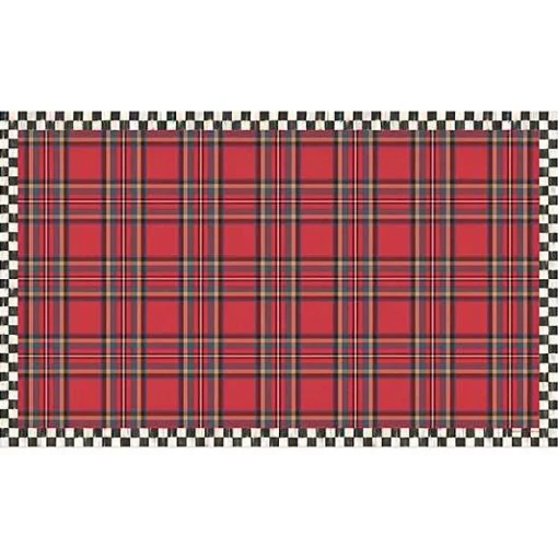 Tartan Red 3' x 5' Floor Mat