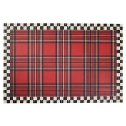 Tartan Red 2' x 3' Floor Mat