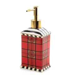 Tartan Red Soap Pump