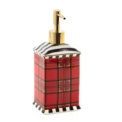 Tartan Red Soap Pump
