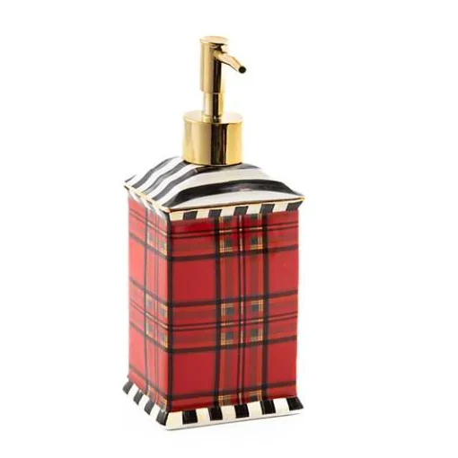 Tartan Red Soap Pump