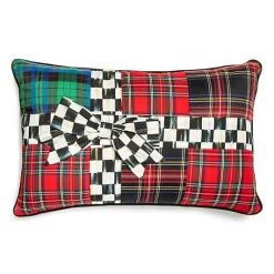 Tartastic Bow Lumbar Pillow