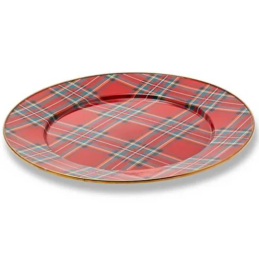 Tartastic Enamel Serving Platter - Red