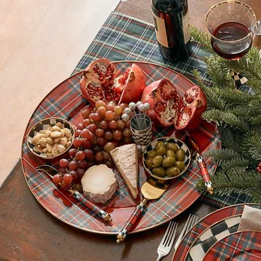 Tartastic Enamel Serving Platter - Red