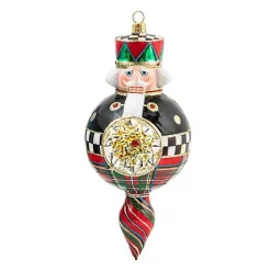 Tartastic Nutcracker Glass Ornament