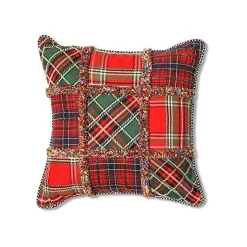 Tartastic Patch Throw Pillow