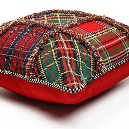 Tartastic Patch Throw Pillow