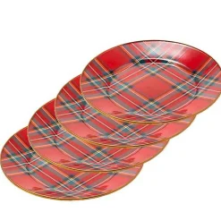 Tartastic Red Dinner Plates, Set of 4