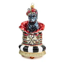 Tartastic Scotty Surprise Glass Ornament
