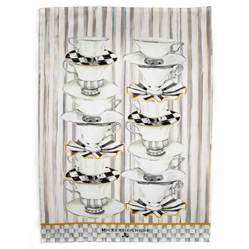 Tea Cups Dish Towel