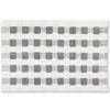 Texture Check Sterling  White Basic Bath Rug