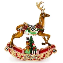 Traditional Christmas Illuminated Rocking Reindeer