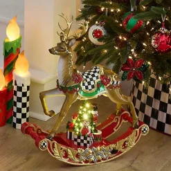 Traditional Christmas Illuminated Rocking Reindeer