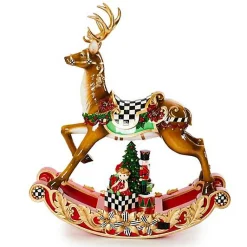 Traditional Christmas Illuminated Rocking Reindeer