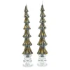 Tree Dinner Candles - 12 - Black - Set of 2