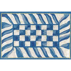 Truly Royal Check 2' x 3' Washable Rug