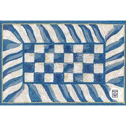 Truly Royal Check 2' x 3' Washable Rug