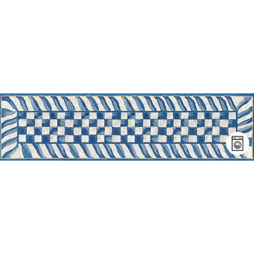 Truly Royal Check 2'6 x 8' Washable Runner